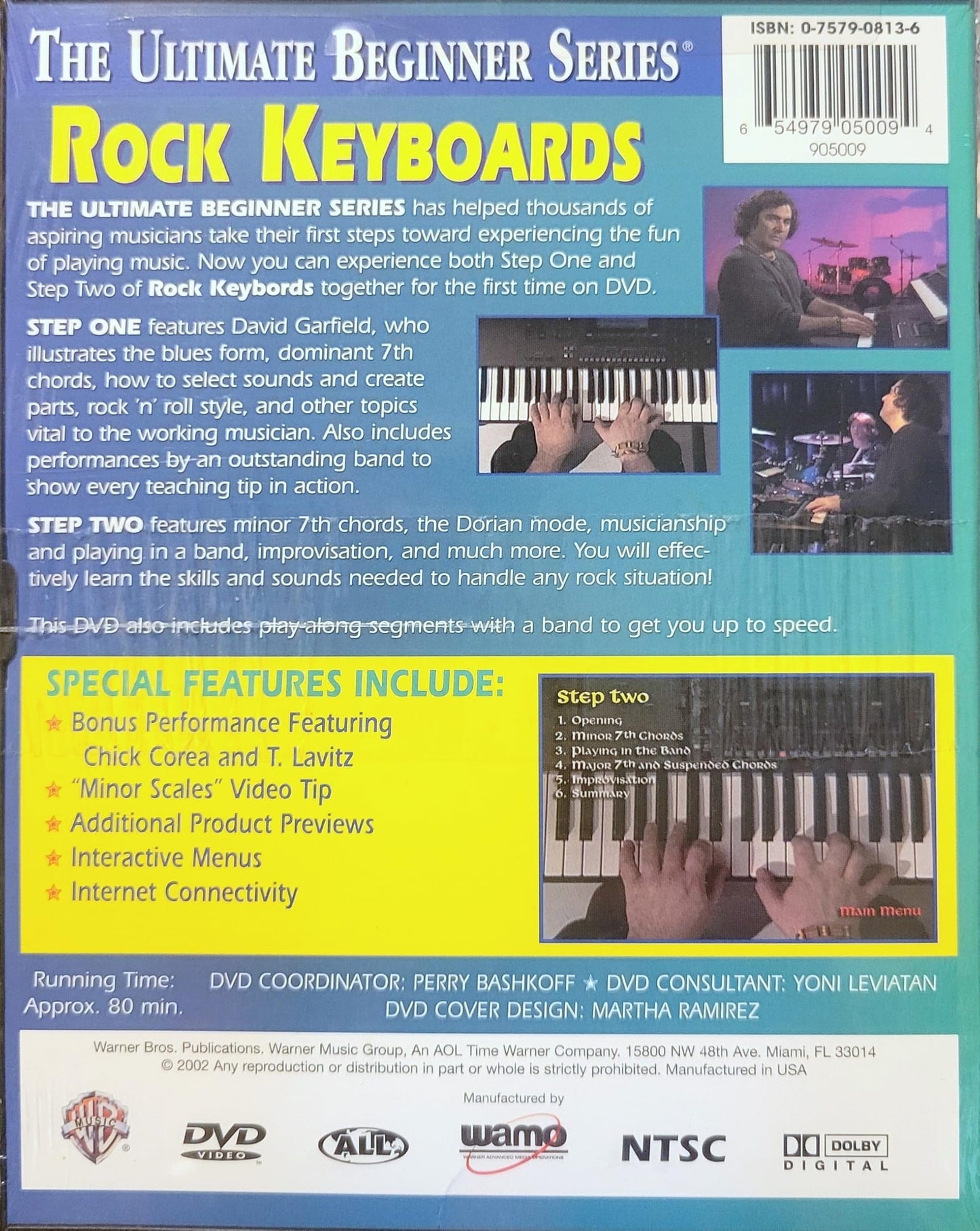 Ultimate Beginner Rock Keyboards: Steps One & Two (DVD)