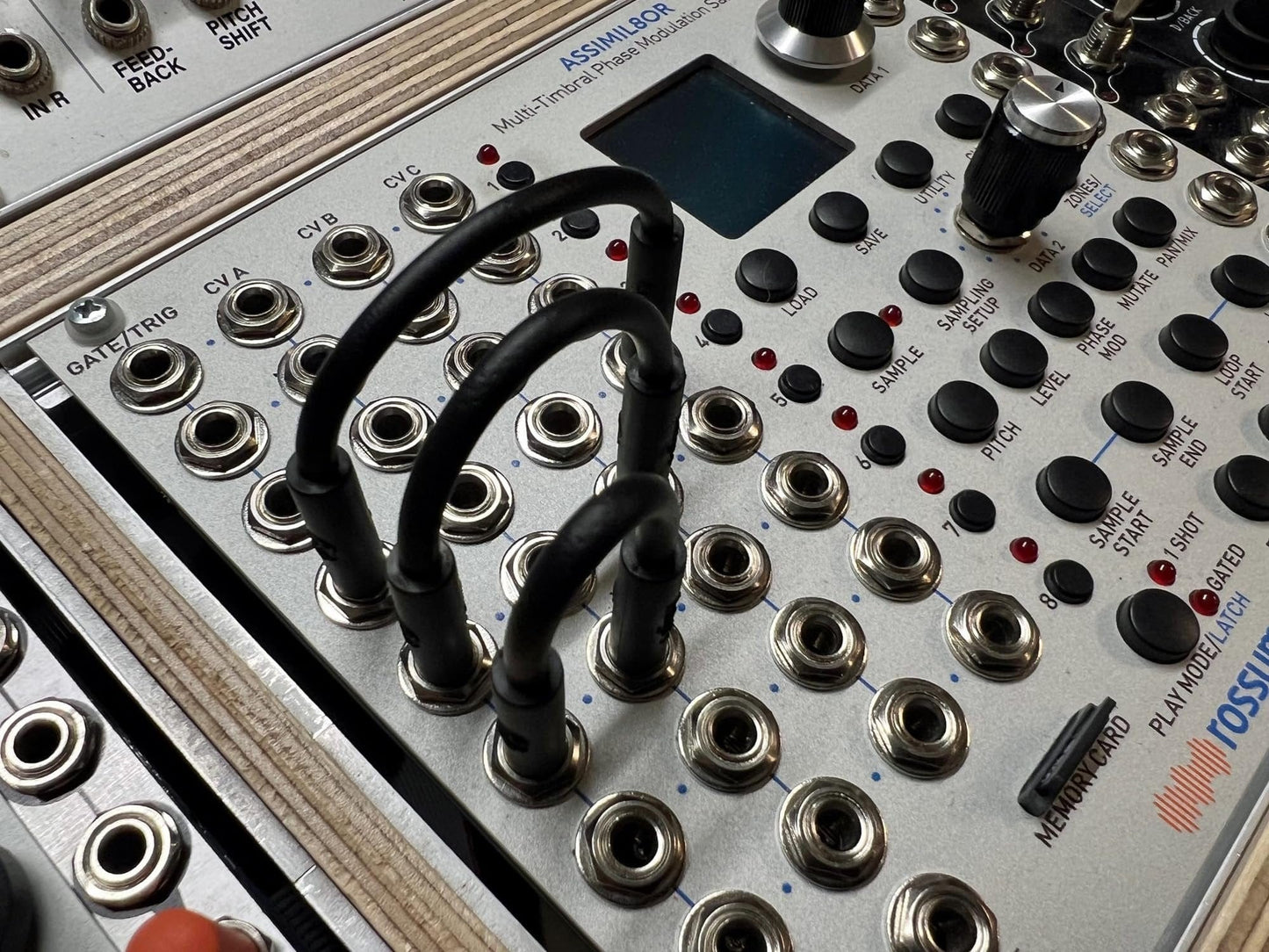 Starving Students Music Supplies Luigi's Modular mPatch Mini Eurorack Patch Cables - 2 Each, 4cm, 6cm & 9cm, Black