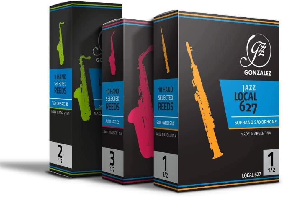 Gonzalez Local 627 Alto Saxophone Reeds Box of 10 Strength 2.5