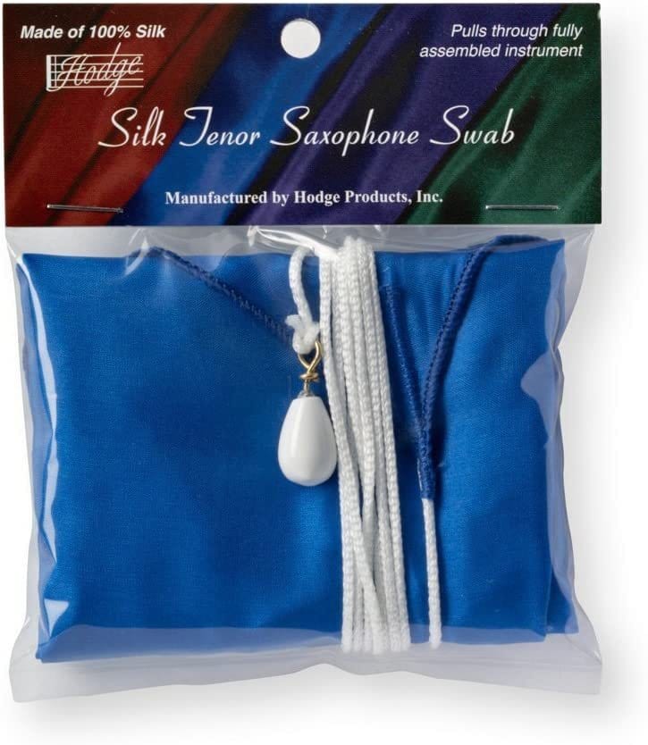 Hodge Silk Tenor Saxophone Swab, Blue