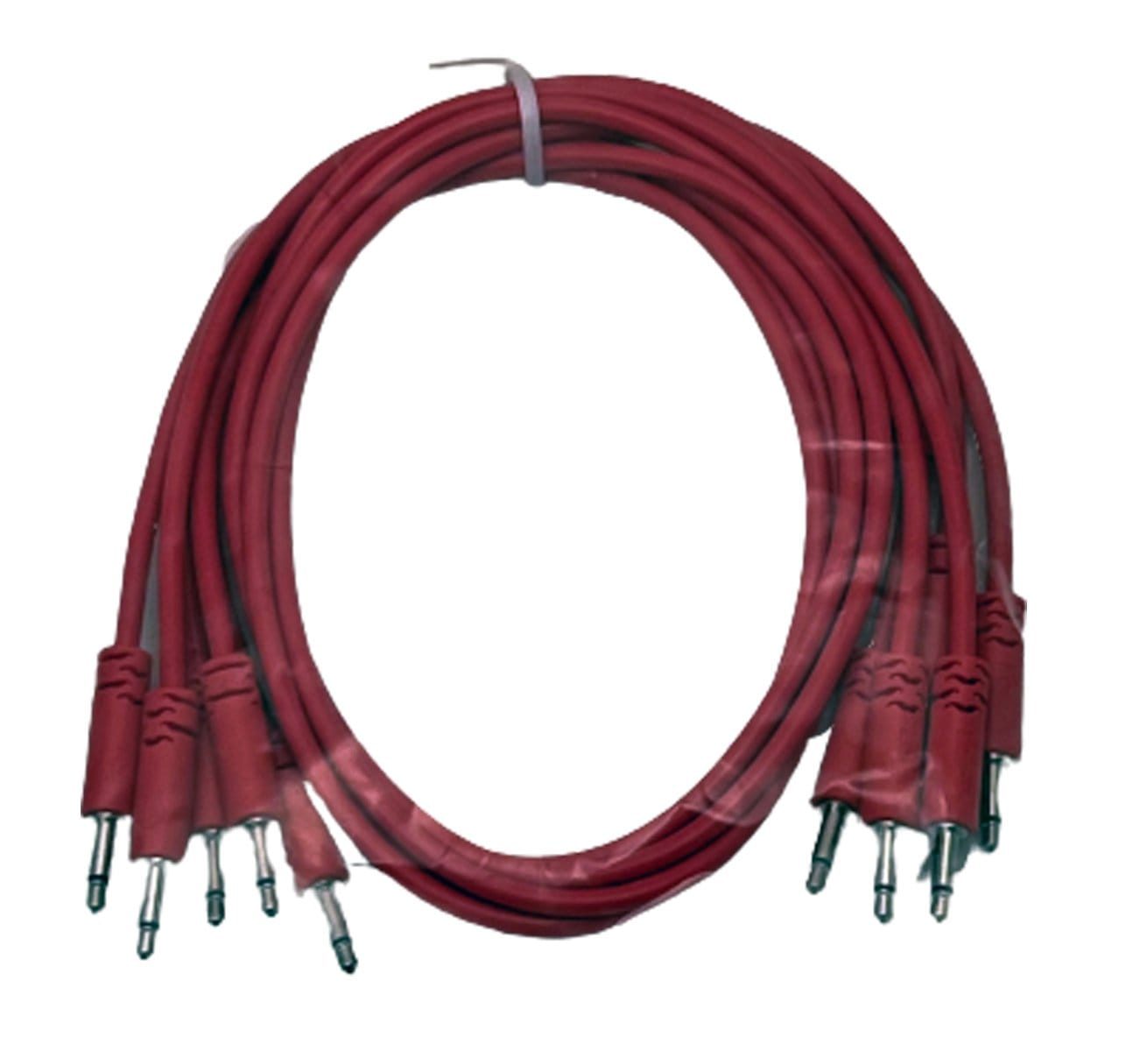 Luigis Modular Supply Spaghetti Eurorack Patch Cables - Package of 5 Pink Cables, 24 (60 cm)