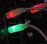 SSMS LED Eurorack Patch Cables - 24" (60 cm) 3 Pack, Red/Green LEDs