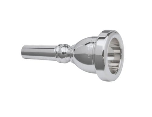Blessing Helleberg Style Tuba Mouthpiece (MPCHTB) - Silver-Plated Brass