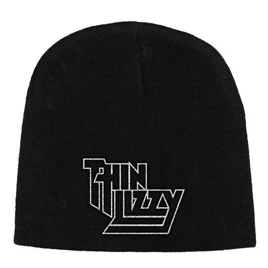 RAZAMATAZ Thin Lizzy Embroidered Beanie Black