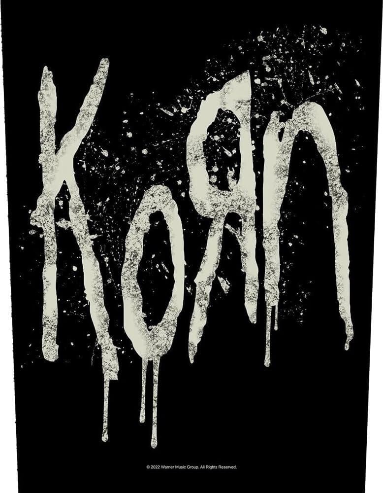 Korn - Splatter Logo - 14" x 11" Printed Back Patch