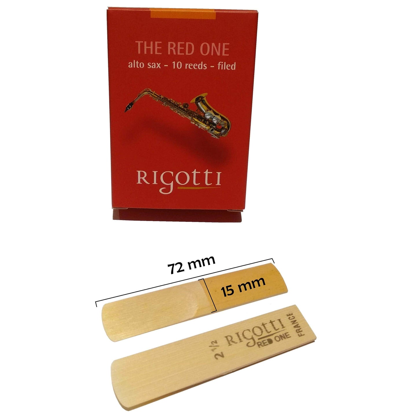 Rigotti RG.CSA Gold Classic Alto Saxophone Reeds - 3.5 Medium (10-pack)