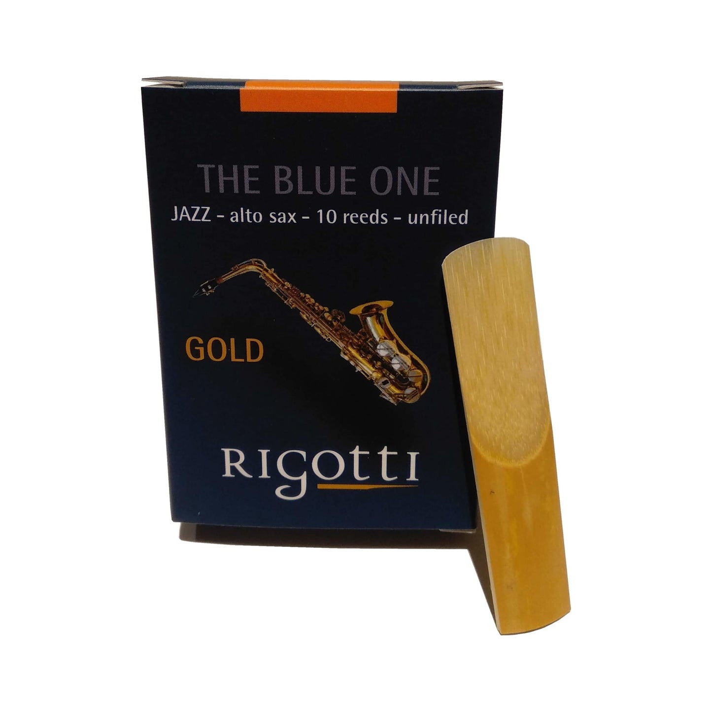 Rigotti RG.JSA Gold Jazz Alto Saxophone Reeds - 2 Strong (10-pack)