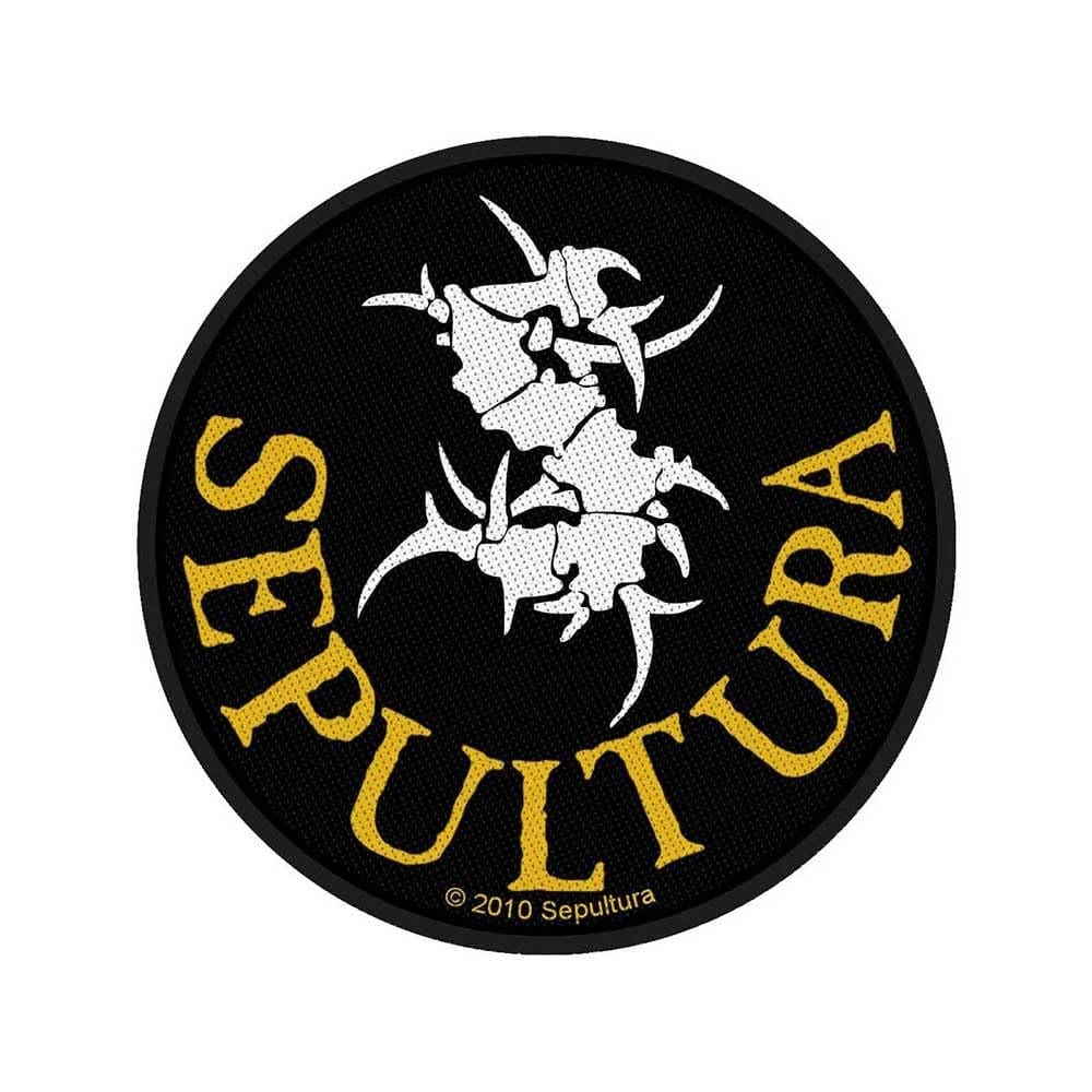 Sepultura Men's Circular Logo Woven Patch Black