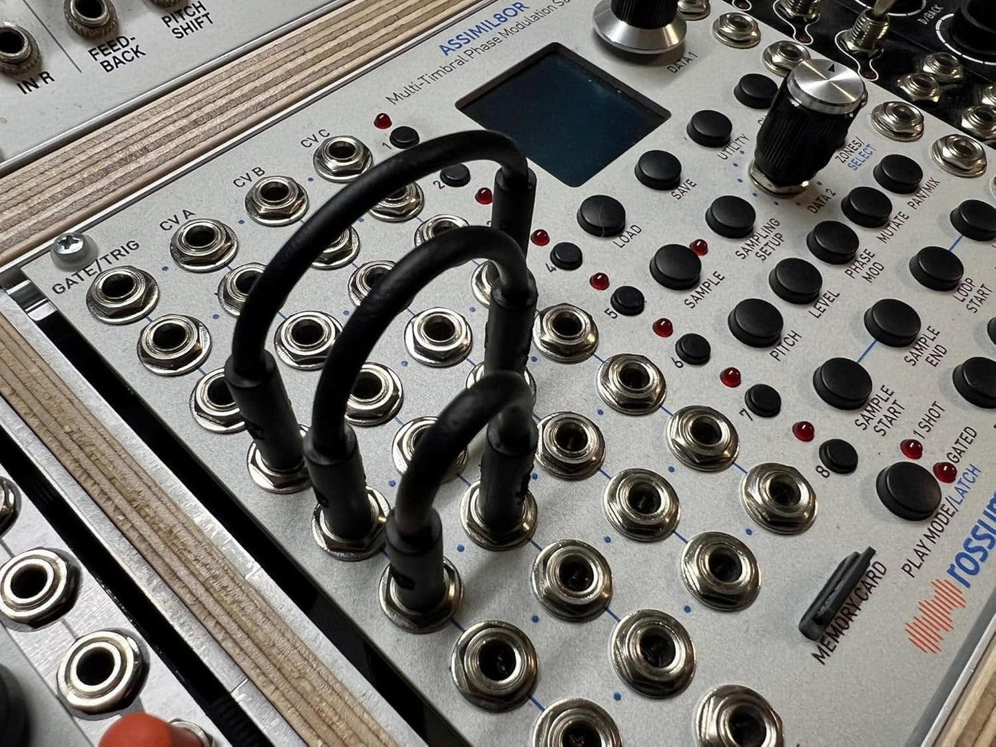 Luigi's Modular mPatch Mini Eurorack Patch Cables - Black 45 cm (18 in) 5 Pack