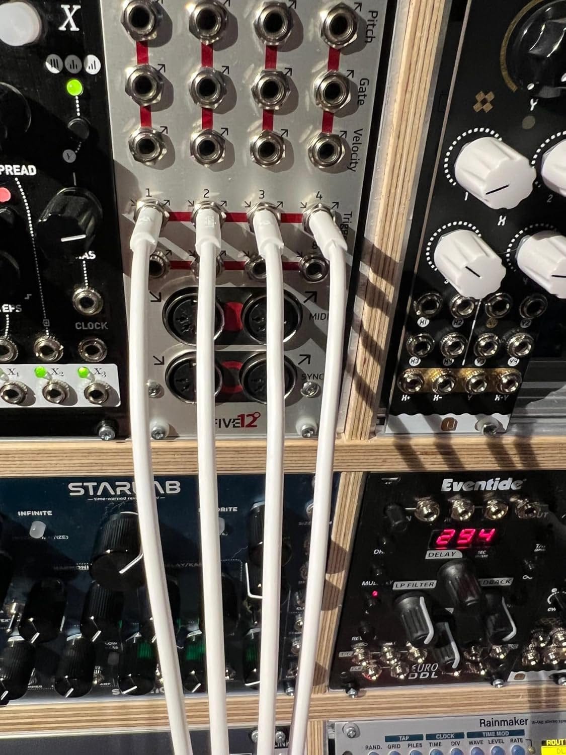 Luigi's Modular mPatch Mini Eurorack Patch Cables - Gray 30 cm (12 in) 5 Pack