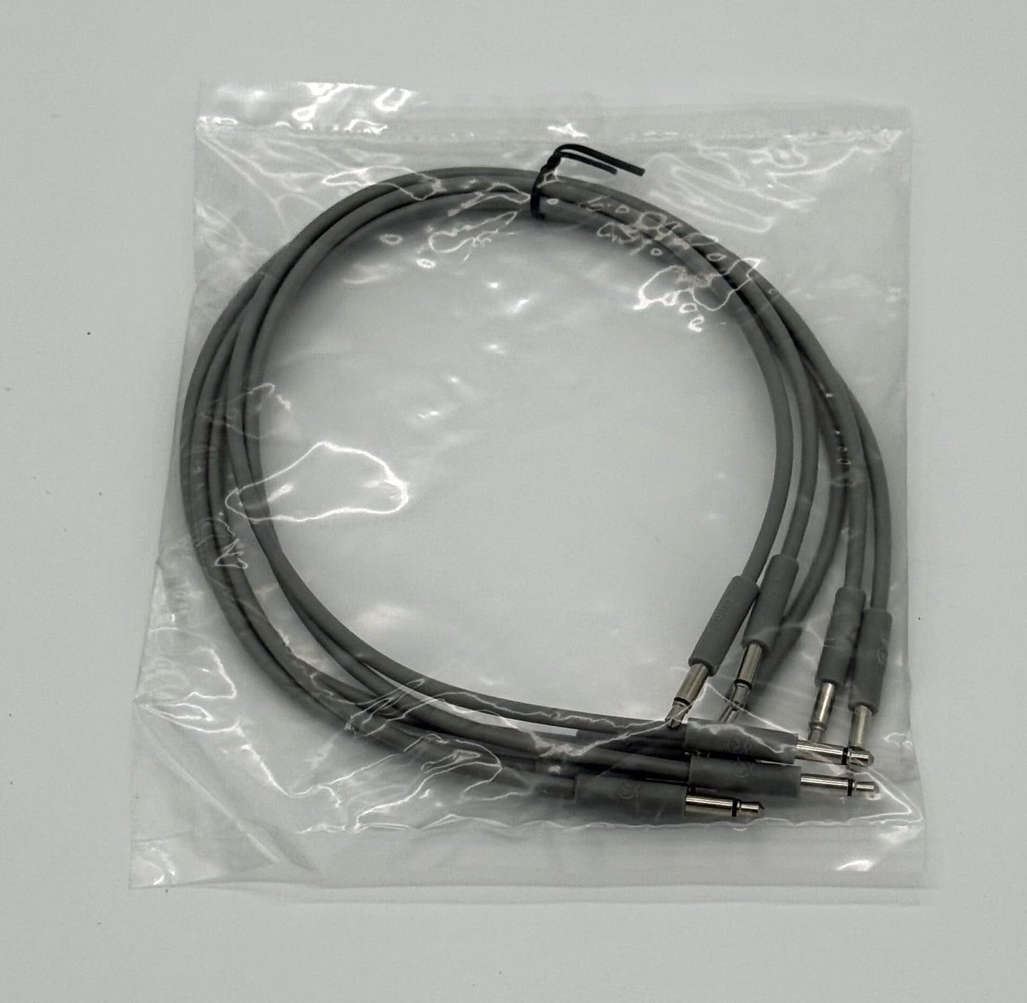 Luigi's Modular mPatch Mini Eurorack Patch Cables - Gray 30 cm (12 in) 5 Pack