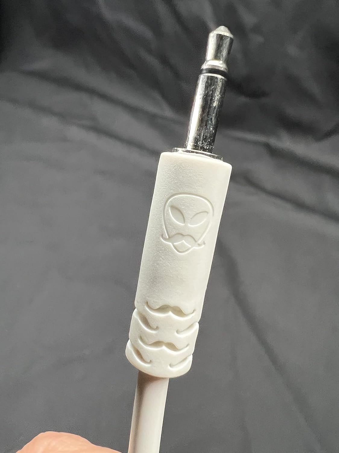 SSMS - Luigi's Modular Spaghetti Eurorack Patch Cables - Package of 5 Blue Cables, 12" (30 cm) Shielded Patch Cords | 3.5 mm Mono Male to Male | 26 AWG Copper Wire | Flexible No-Kink PVC Jacket