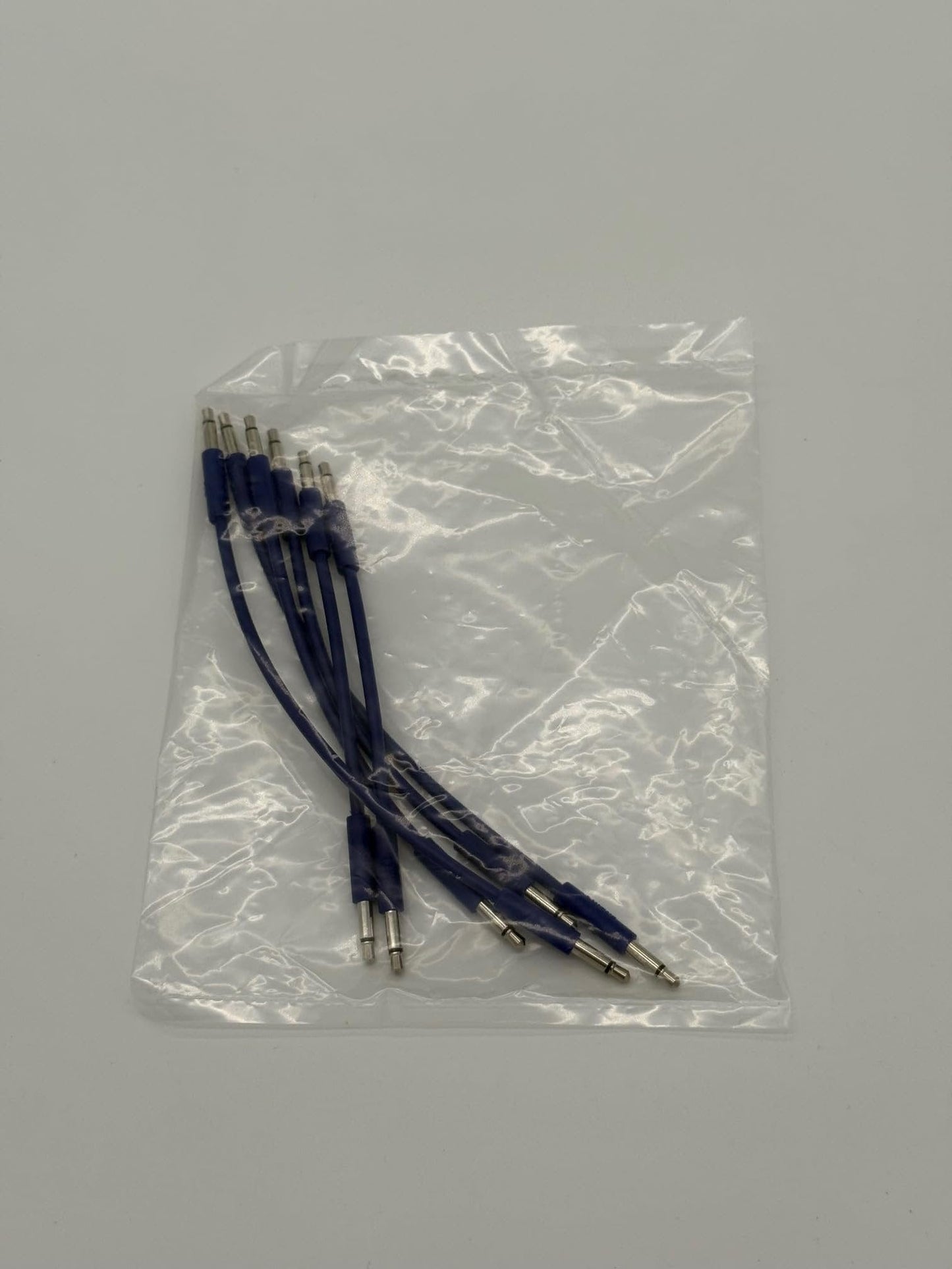 Starving Students Music Supplies Luigi's Modular mPatch Mini Eurorack Patch Cables - Blue 2 Each - 5cm, 8cm. &11cm