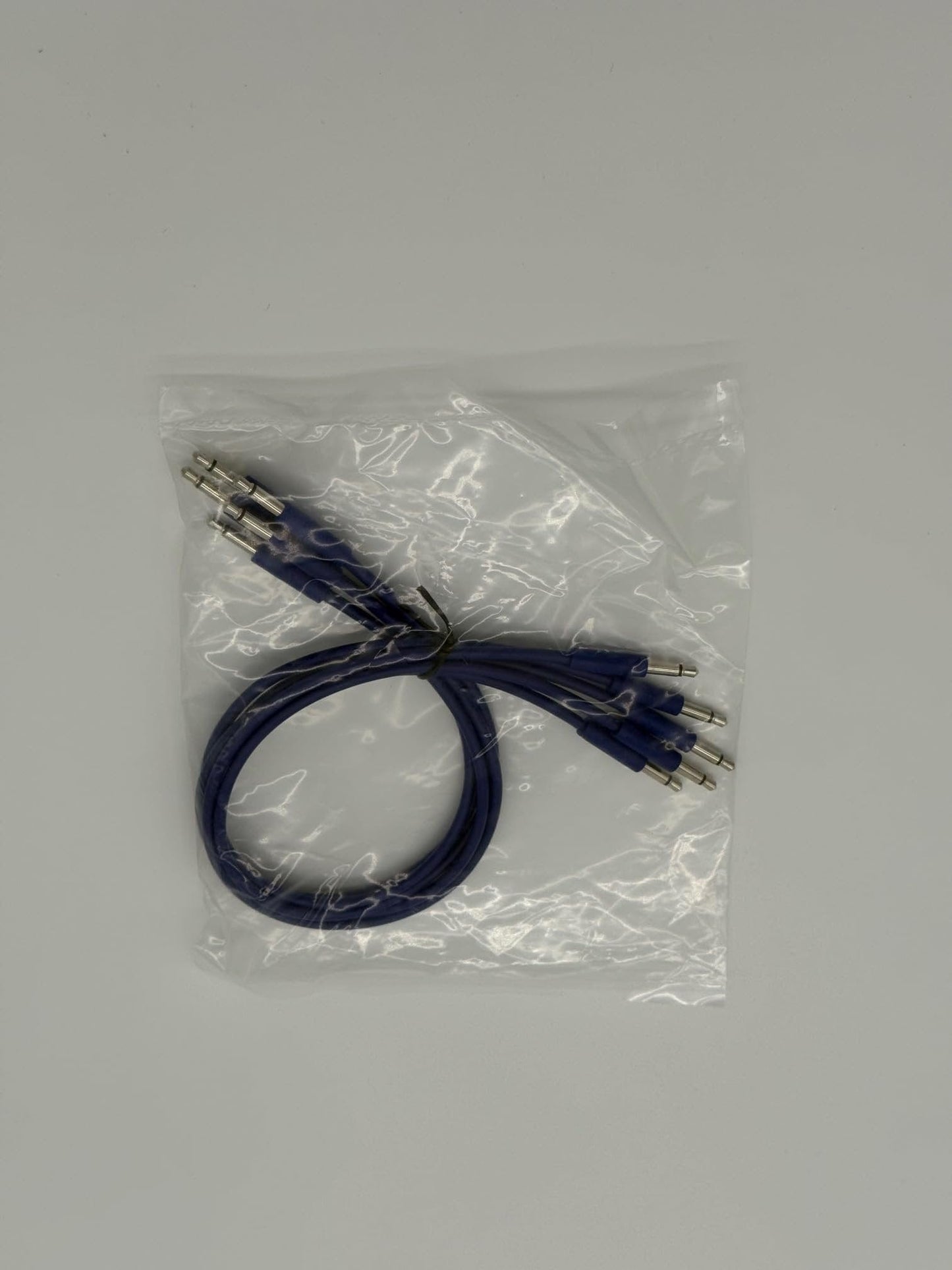 Starving Students Music Supplies Luigi's Modular mPatch Mini Eurorack Patch Cables - Blue 30 cm (12 in) 5 Pack