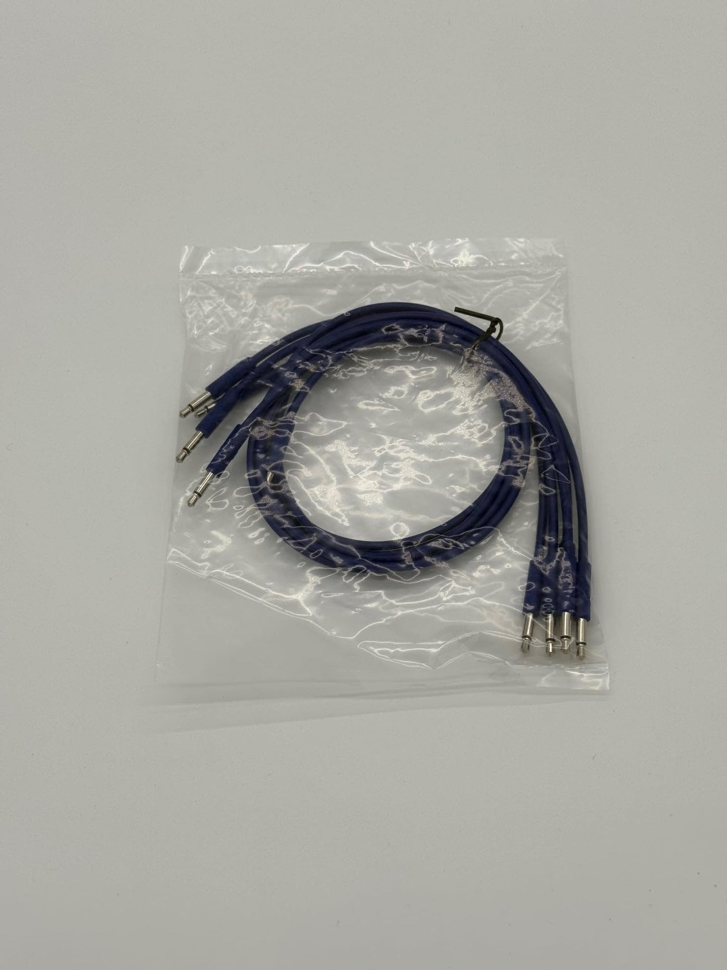 Starving Students Music Supplies Luigi's Modular mPatch Mini Eurorack Patch Cables - Blue 45 cm (18 in) 5 Pack