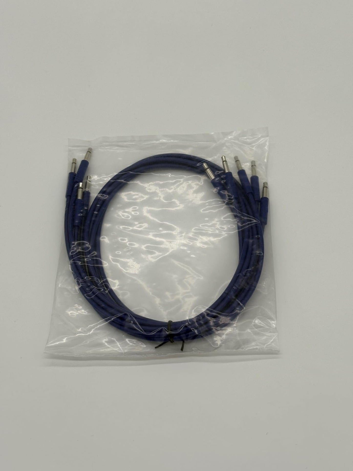 Starving Students Music Supplies Luigi's Modular mPatch Mini Eurorack Patch Cables - Blue 60 cm (24 in) 5 Pack