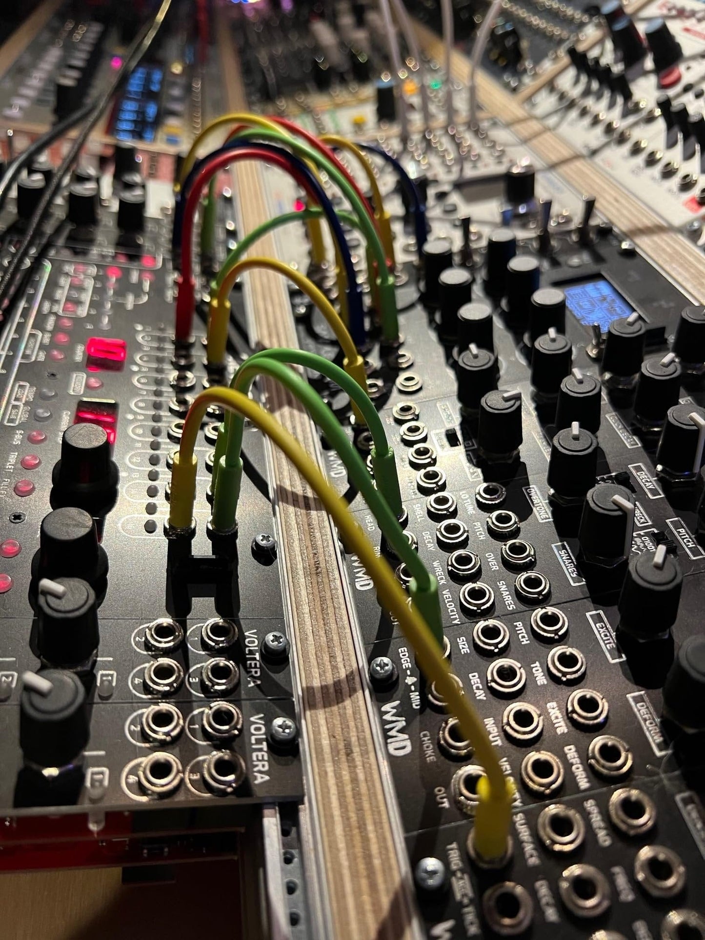 Starving Students Music Supplies Luigi's Modular mPatch Mini Eurorack Patch Cables - Blue 90 cm (36 in) 3 Pack