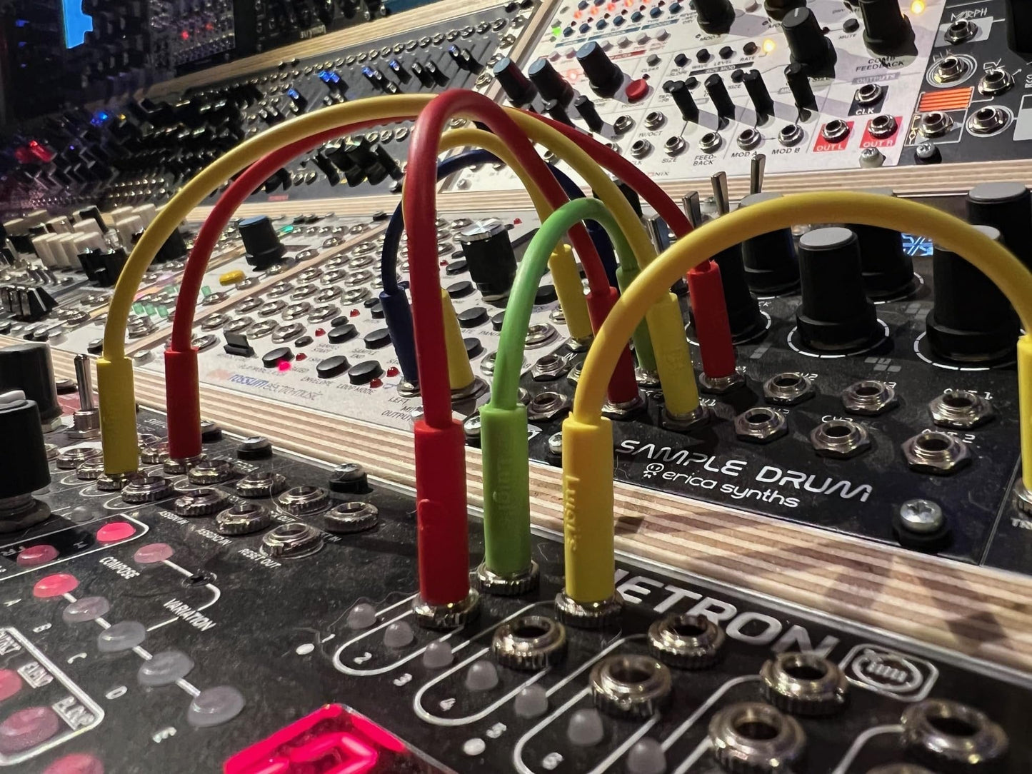Starving Students Music Supplies Luigi's Modular mPatch Mini Eurorack Patch Cables - Green 60 cm (24 in) 5 Pack