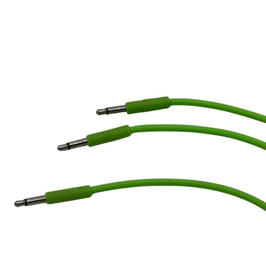 Starving Students Music Supplies Luigi's Modular mPatch Mini Eurorack Patch Cables - Green 90 cm (36 in) 3 Pack