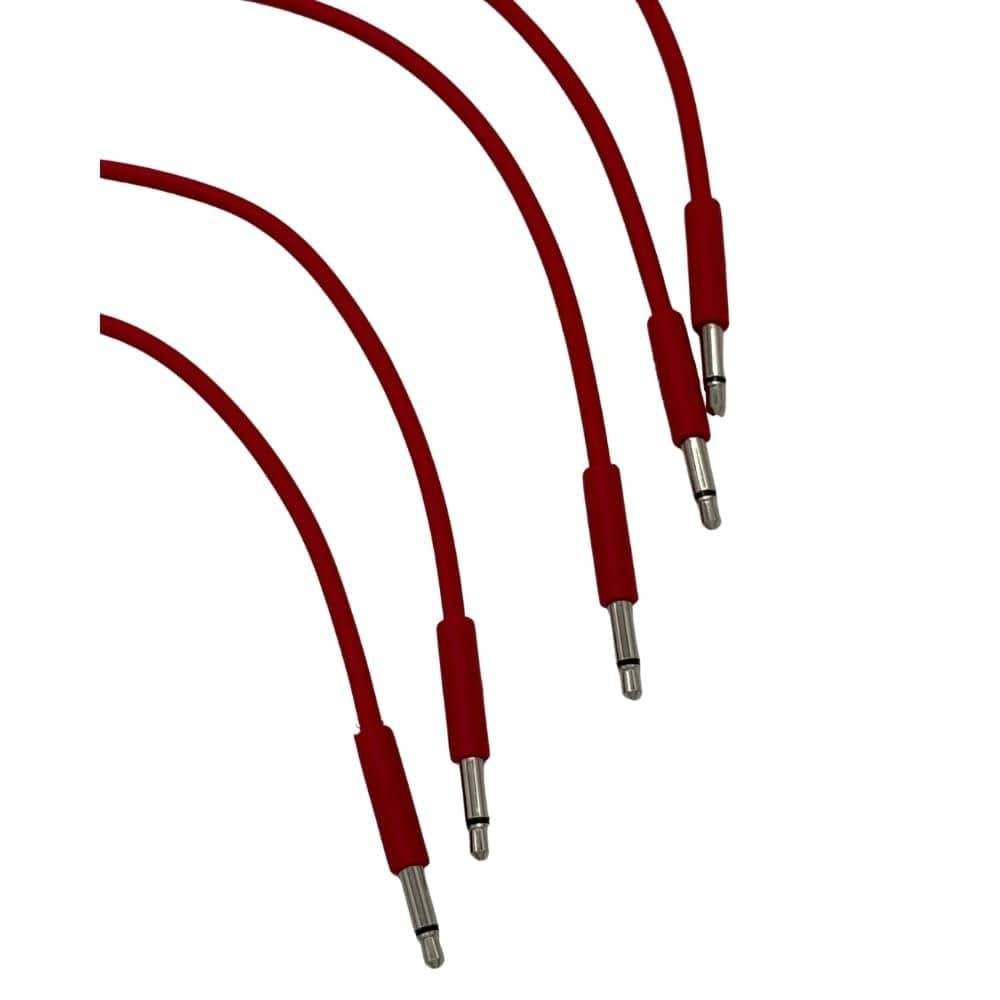 Starving Students Music Supplies Luigi's Modular mPatch Mini Eurorack Patch Cables - Red 30 cm (12 in) 5 Pack