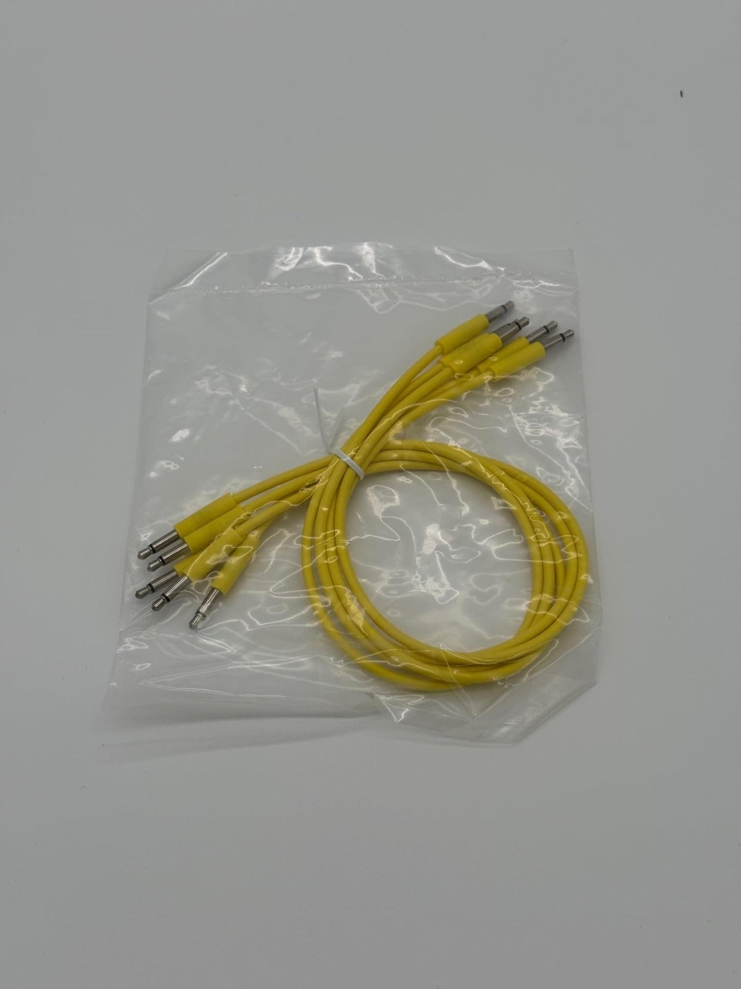 Starving Students Music Supplies Luigi's Modular mPatch Mini Eurorack Patch Cables - Yellow 30 cm (12 in) 5 Pack