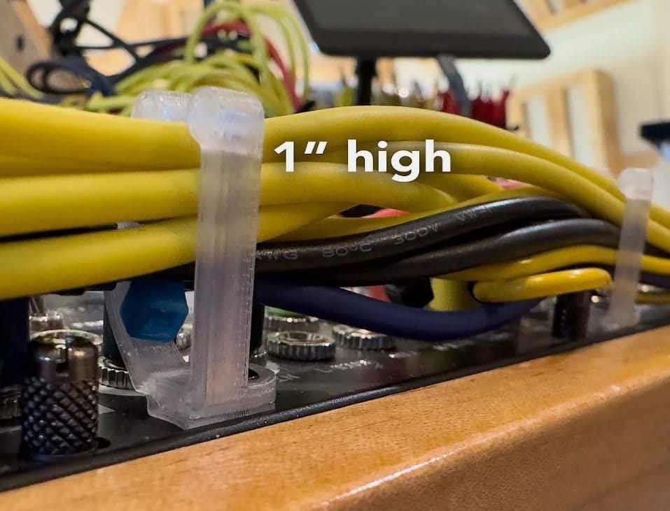 Starving Students Music Supplies SSMS Chaos Clips - Eurorack Patch Cable Management Clips - 5 Pack