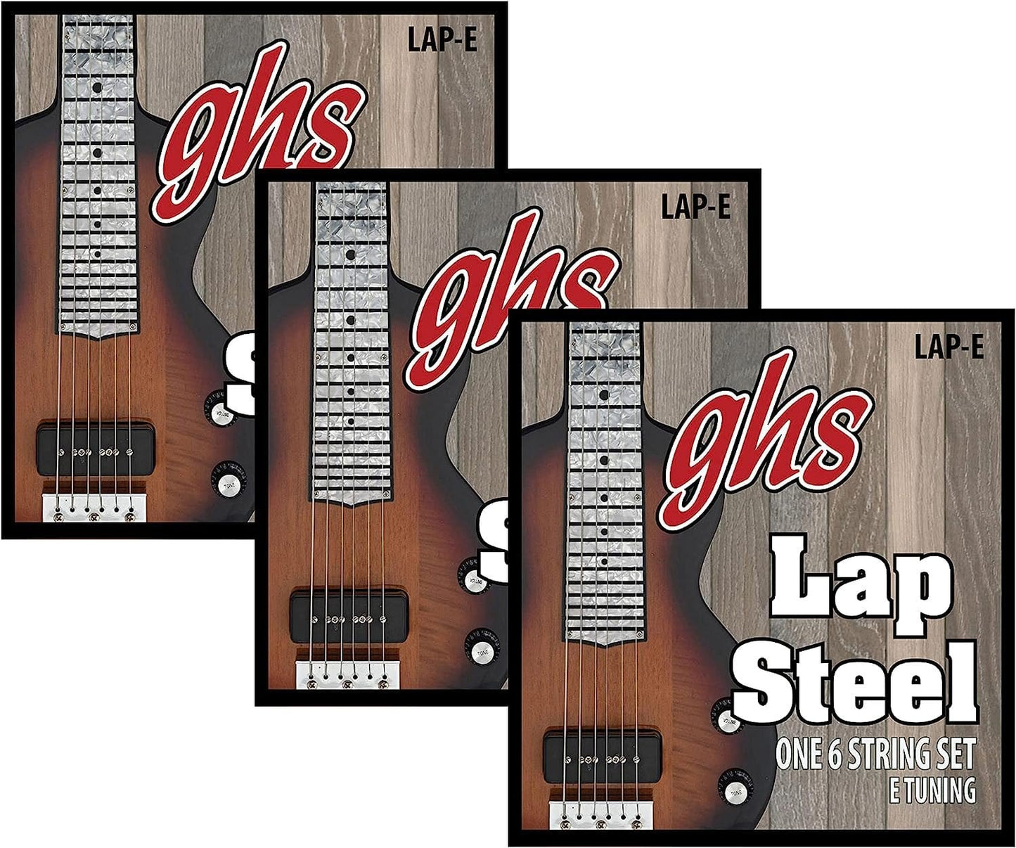 GHS Strings 3 Sets - LAP-E Lap Steel Strings (E Tuning) - LAP-E-3 SET