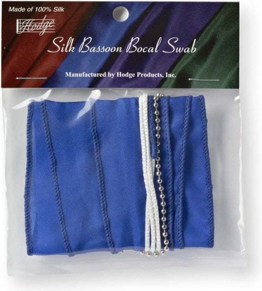 Hodge Silk Bassoon Bocal Swab - Blue