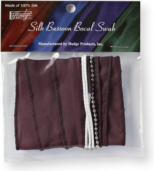 Hodge Silk Bassoon Bocal Swab - Burgundy