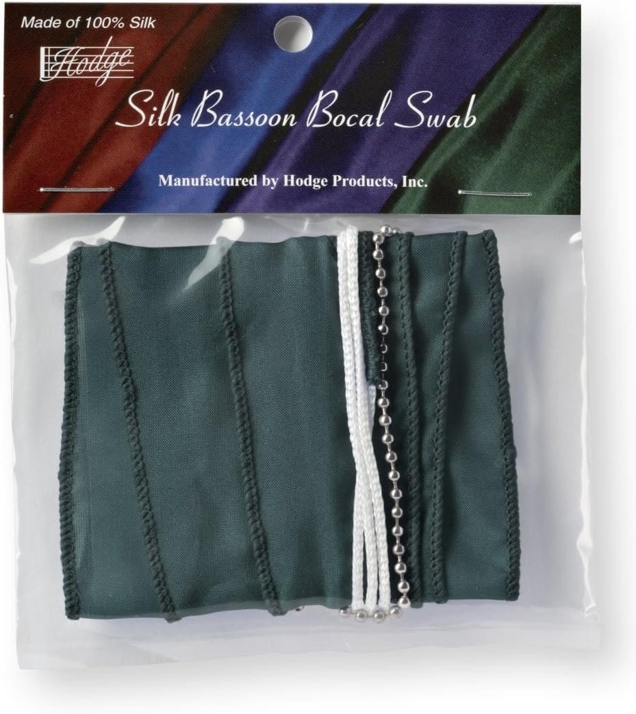 Hodge Silk Bassoon Bocal Swab - Green