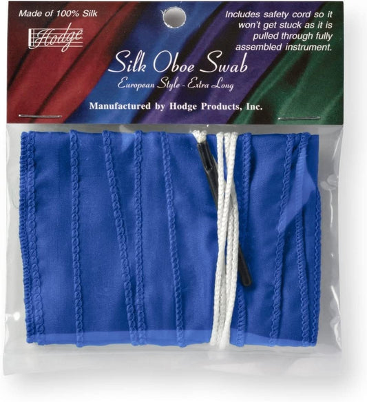 Hodge Silk Long Oboe Swab - Blue