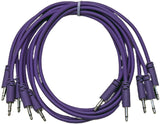 Luigis Modular Supply Spaghetti Eurorack Patch Cables - Package of 5 Purple Cables, 24 (60 cm)