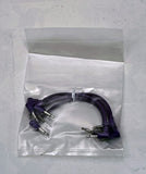 Luigis Modular M-PAR Right Angled Eurorack Patch Cables - Package of 5 Purple Cables, 4 (10 cm)