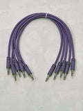 Luigis Modular Supply Spaghetti Eurorack Patch Cables - Package of 5 Purple Cables, 12 (30 cm)