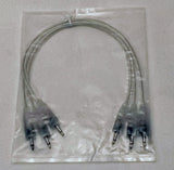 SSMS LED Eurorack Patch Cables - 12" (30 cm) 3-Pack - Suitable for Eurorack Modular Synthesizer