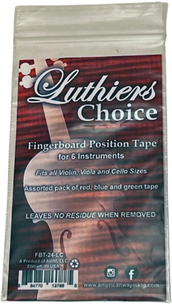 Luthiers Choice Fingerboard Position Tape for 6 Instruments - Fits All Violin, Viola and Cello Sizes Perfect for Beginner Violin