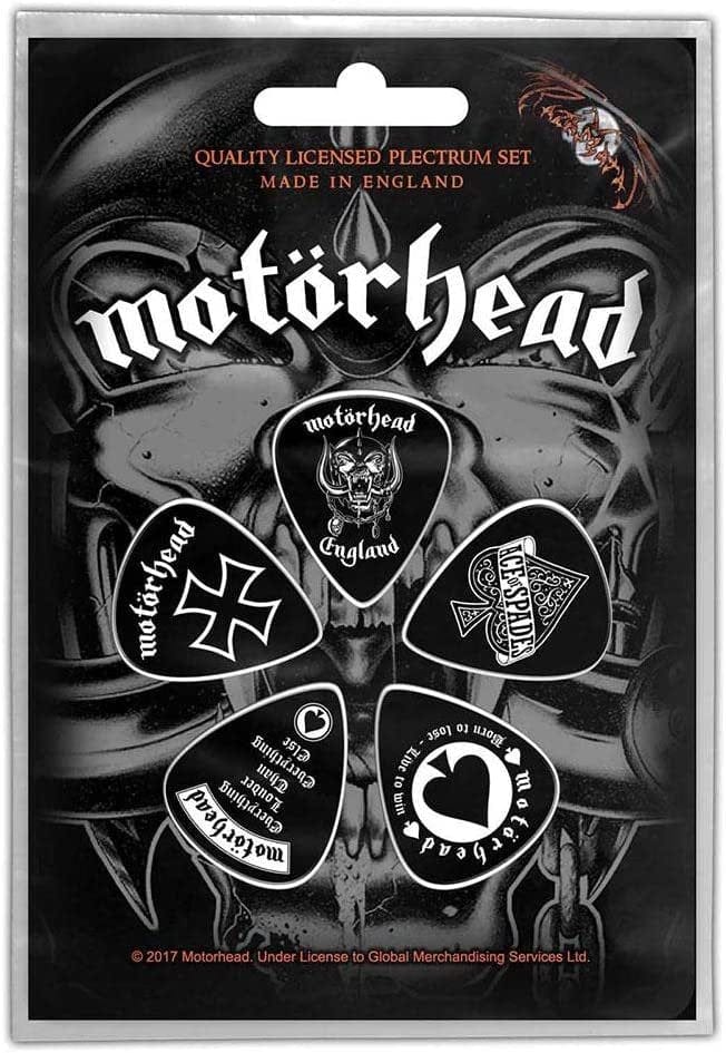 Motorhead England Guitar Picks Plectrum 5-pack