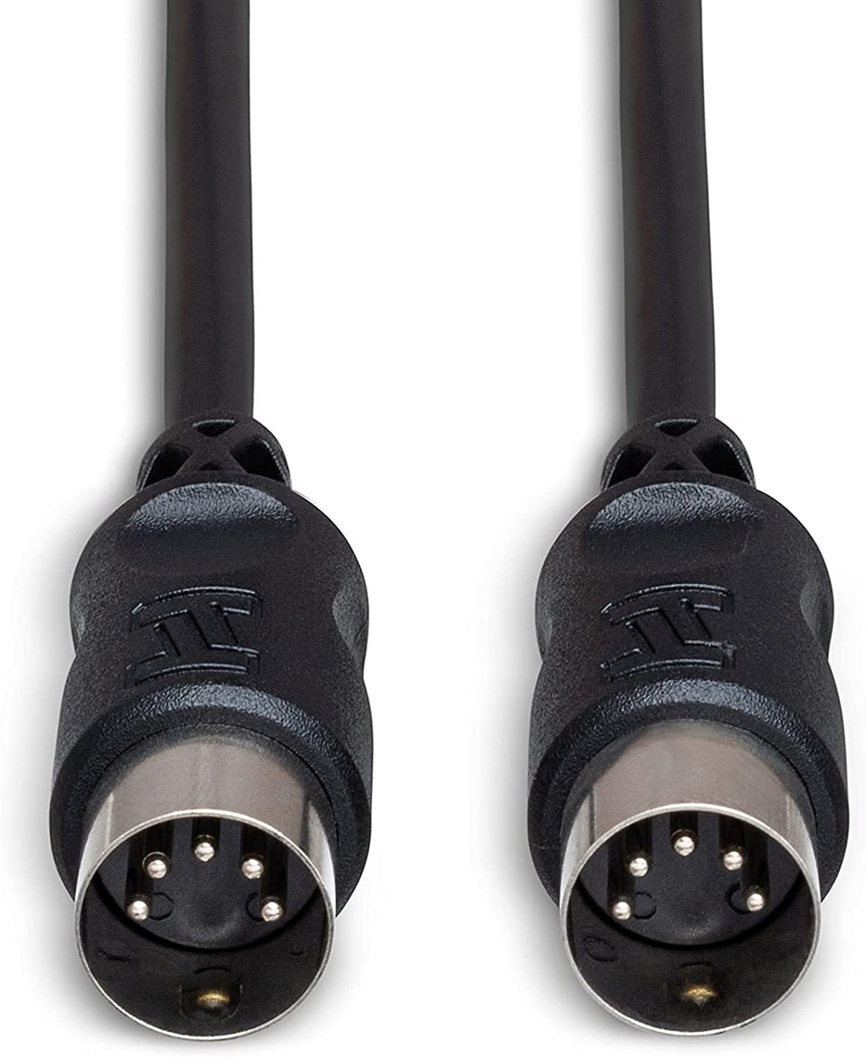 Hosa MID-320BK 5-Pin DIN to 5-Pin DIN MIDI Cable, 20 Feet