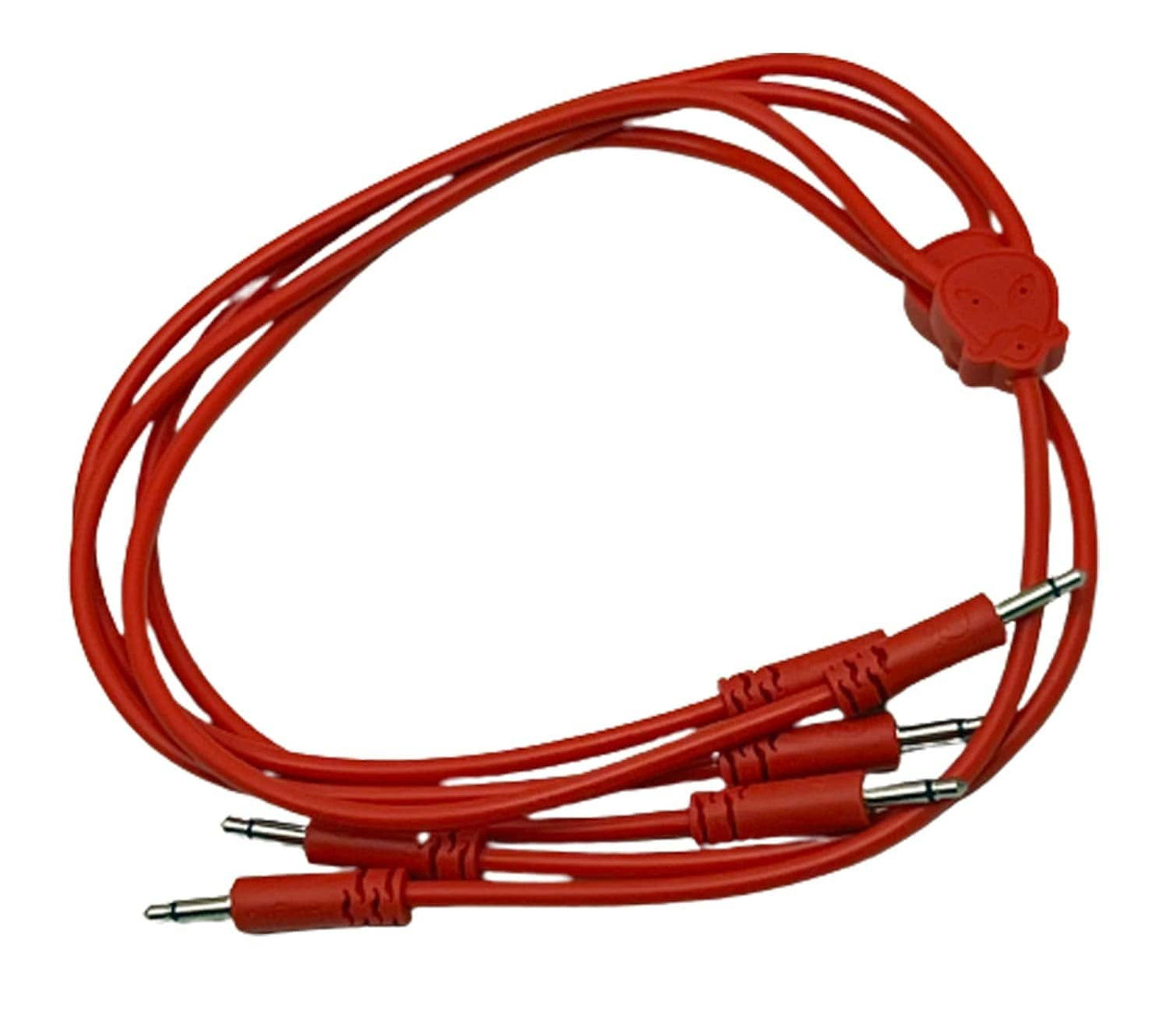Luigi's Modular Doppio 3.5 mm Splitter Patch Cables 15cm x 30cm - 2 Pack (Red) - for Eurorack Modular Synthesizer