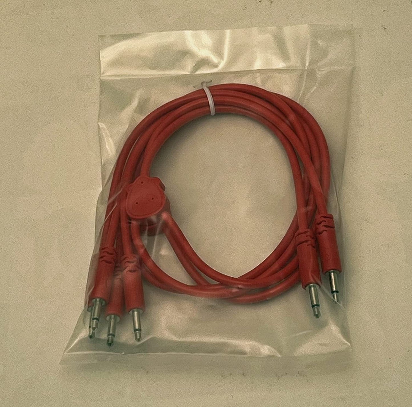 Luigi's Modular Doppio 3.5 mm Splitter Patch Cables 15cm x 30cm - 2 Pack (Red) - for Eurorack Modular Synthesizer