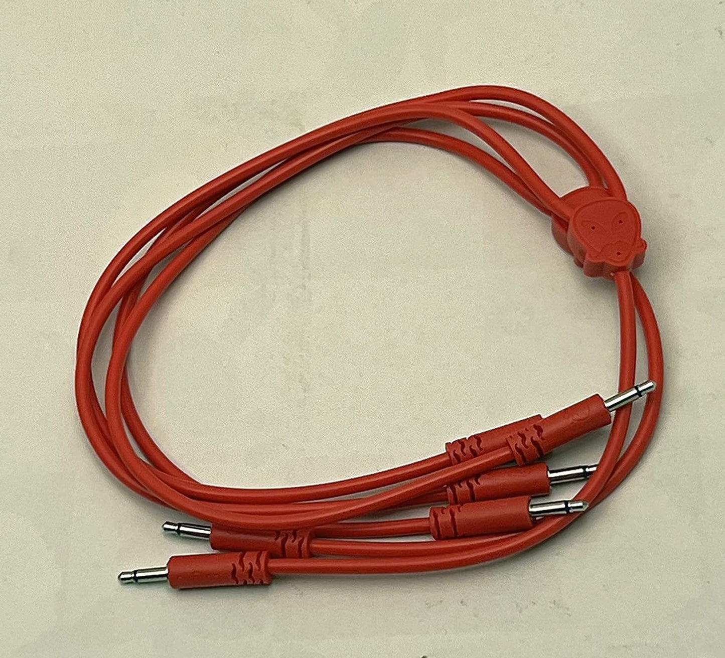 Luigi's Modular Doppio 3.5 mm Splitter Patch Cables 15cm x 30cm - 2 Pack (Red) - for Eurorack Modular Synthesizer
