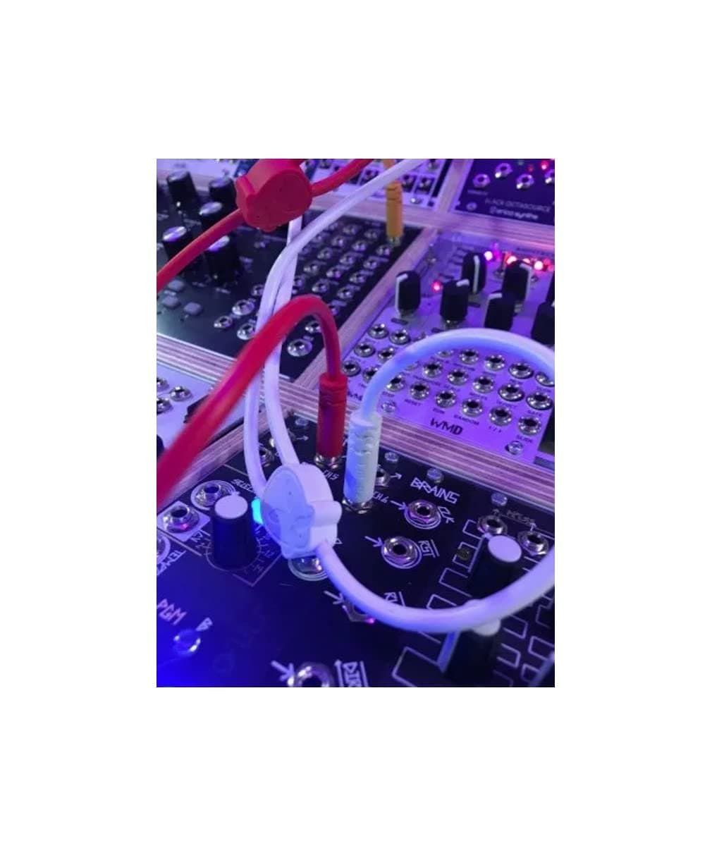 Luigi's Modular Doppio 3.5 mm Splitter Patch Cables 15cm x 30cm - 2 Pack (Red) - for Eurorack Modular Synthesizer