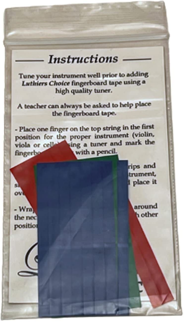 Luthiers Choice Fingerboard Position Tape for 6 Instruments - Fits All Violin, Viola and Cello Sizes Perfect for Beginner Violin