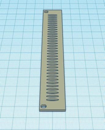 SSMS Eurorack 4HP Vent Panel Holes - Black