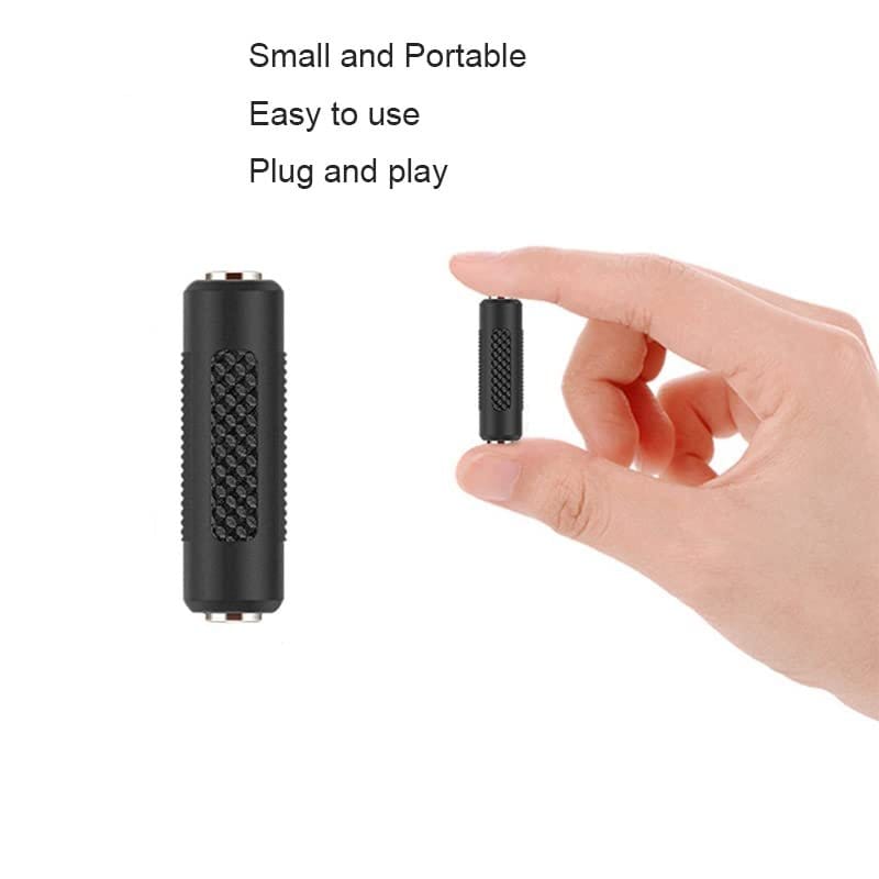 5 Pack of Eurorack 3.5mm Female-to-Femaile (F/F) Couplers - 5 Pack 3.5mm Audio Cable Couplers - an Extension for Your Eurorack Patch Cables